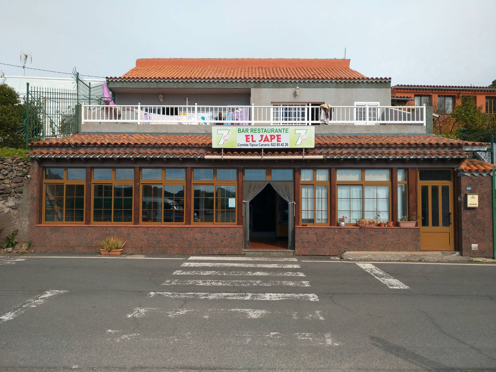 Restaurante El Jape en Arure con vistas al Valle Gran Rey